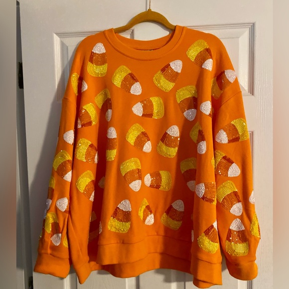 Orange Candy Corn Sweater - Picture 1 of 2